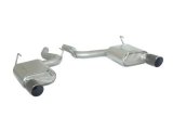 Ragazzon Stainless Steel Rear Sports Silencers with 102mm Carbon Tail Pipes (Ford Mustang Coupé 2.3 Ecoboost)